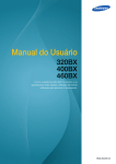 Samsung 320BX manual do usu&aacute;rio