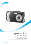 Samsung DIGIMAX A502 manual do usuário