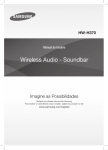 Samsung Soundbar 120W 2.1Ch HW-H370 manual do usuário