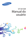 Samsung Galaxy Y Duos manual do usu&aacute;rio
