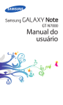 Samsung Galaxy Note manual do usuário(VIVO / OPEN)