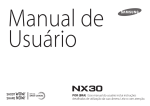 Samsung Smart Camera NX30 manual do usuário