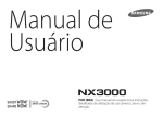 Samsung NX3000 manual do usuário