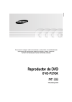 Samsung DVD-P270K Manual de Usuario