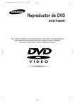 Samsung DVD-P260K Manual de Usuario