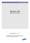 Samsung 23" LCD Monitor 2333T Manual de Usuario