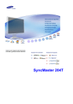 Samsung 204T Manual de Usuario