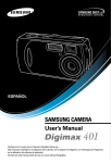 Samsung DIGIMAX 401 Manual de Usuario