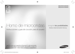 Samsung Microondas MG23F3K3TAS Manual de Usuario
