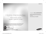 Samsung 20 Litros 800 Watts Microondas ME731K Manual de Usuario