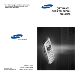 Samsung SGH-C100 Kullanıcı Klavuzu