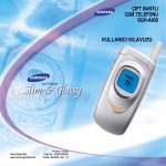 Samsung SGH-A800 Kullanıcı Klavuzu