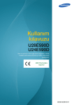 Samsung LU28E590DS 28'' 1 Milyar Renk 
Destekli DP'li UHD Monit&ouml;r Kullanıcı Klavuzu