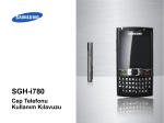 Samsung SGH-i780 Kullanıcı Klavuzu