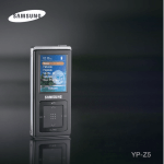 Samsung YP-Z5AB/ELS Benutzerhandbuch