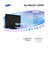 Samsung SyncMaster
225UW Bruksanvisning