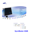 Samsung SyncMaster
204B Bruksanvisning