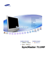 Samsung 711MP Bruksanvisning