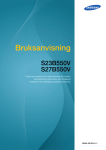 Samsung 23" SyncMaster SB550V LS23B550VS/EN Bruksanvisning