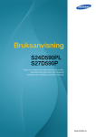 Samsung 23,6" Full HD Monitor SD590P Bruksanvisning