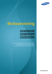 Samsung 23,5" UHD 4K Monitor UE850 Bruksanvisning