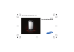 Samsung GT-S8000 Bruksanvisning