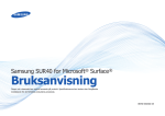 Samsung Samsung SUR40 med Microsoft® PixelSense™ Bruksanvisning