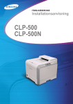 Samsung CLP-500 Bruksanvisning