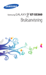 Samsung Galaxy Y Bruksanvisning