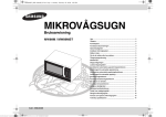 Samsung Fristående mikro 23 liter MW89M-B Bruksanvisning