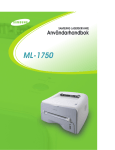 Samsung ML-1750 Bruksanvisning