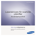 Samsung Laserskrivare Monolaser ML-1865W Bruksanvisning