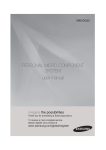 Samsung MICRO CADENA MM-DG25 Manual de Usuario