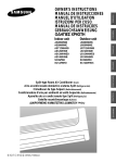 Samsung AS09W8WE/AFR Manual de Usuario