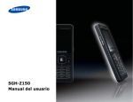 Samsung SGH-Z150 Manual de Usuario