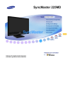 Samsung MONITOR SYNCMASTER 22" LCD 225MD Manual de Usuario