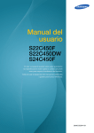 Samsung Monitor profesional FHD de 22" con diseño ergonómico avanzado Manual de Usuario
