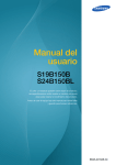 Samsung Monitor LED de 24" con dise&ntilde;o acabado en negro brillante Manual de Usuario