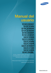 Samsung Monitor profesional de 22" con f&aacute;cil montaje en pared Manual de Usuario