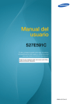 Samsung Monitor LED Curvo 27" S27E591C
 Manual de Usuario