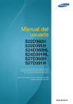 Samsung Monitor FHD de 24" con diseño Touch of Color Manual de Usuario