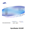 Samsung 931MP Manual de Usuario