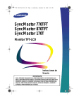 Samsung 770TFT Manual de Usuario