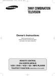 Samsung UW21J10VD Manual de Usuario