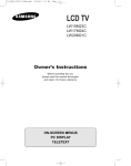 Samsung LW15M23C Manual de Usuario