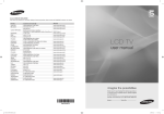 Samsung LE46A568P3M Manual de Usuario