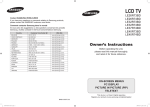 Samsung LE26R73BD Manual de Usuario