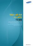 Samsung TX-WN Manual de Usuario