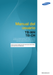 Samsung TB-WH Manual de Usuario