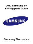Samsung PS43F4500AW Firmware Update User Manual